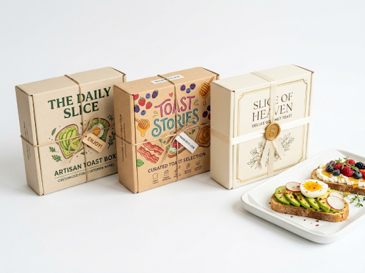 Bulk Durable Cardboard Custom Toast Boxes