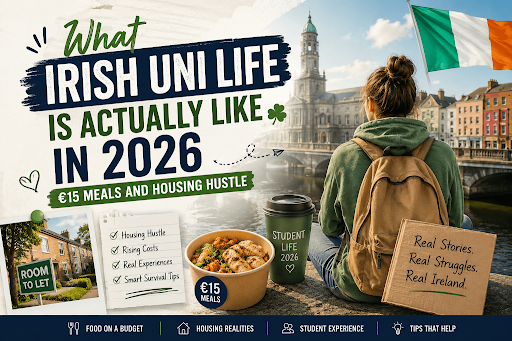 What Irish Uni Life is Actually Like in 2026 with €15 Meals and Housing Hustle What Irish Uni Life is Actually Like in 2026 with €15 Meals and Housing Hustle
