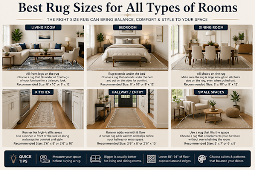 Best Rug Sizes for All Types of Rooms